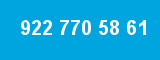 922 770 58 61 922 770 58 61